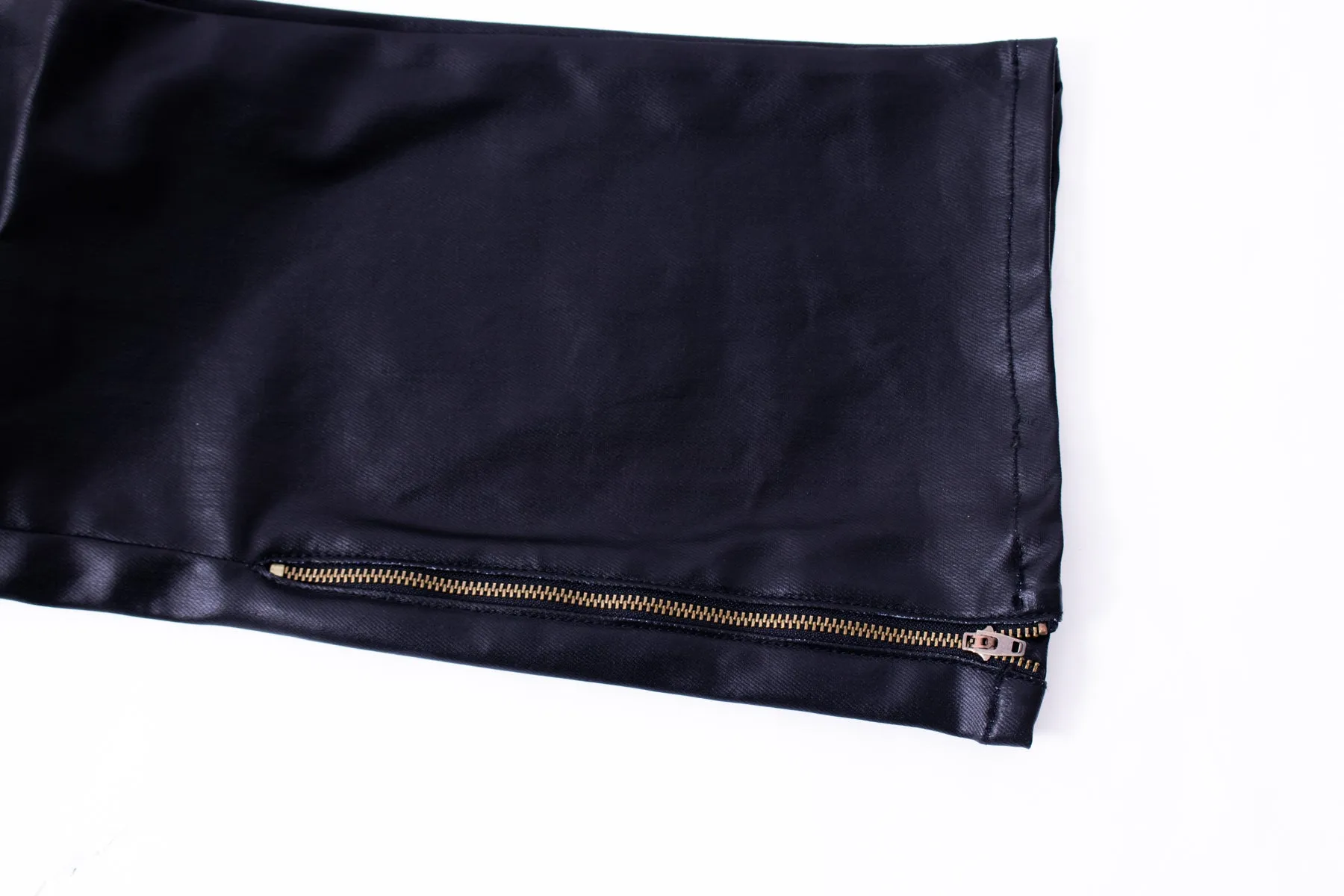 Stacked Waxed Denim