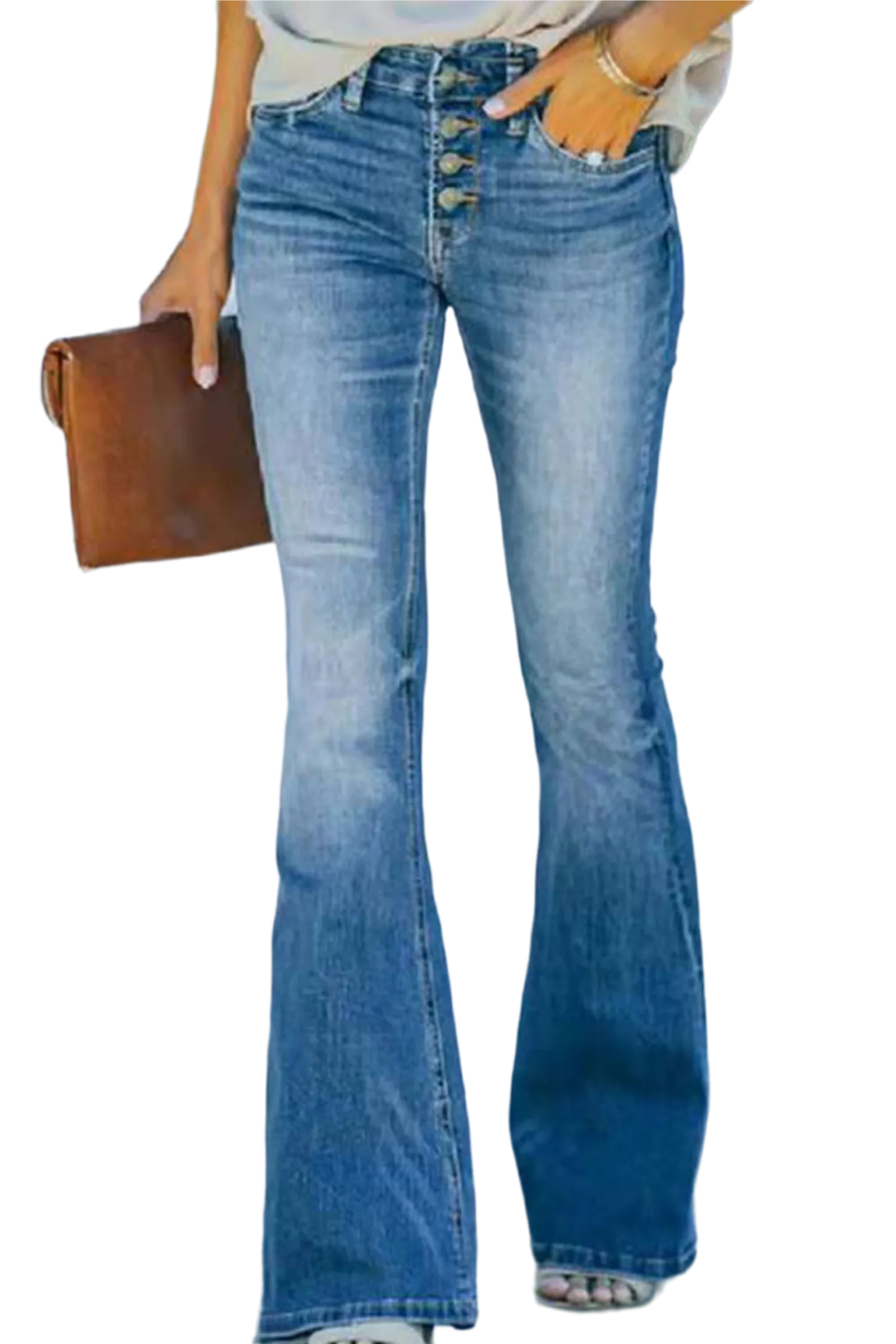 Wide Leg Long Jeans