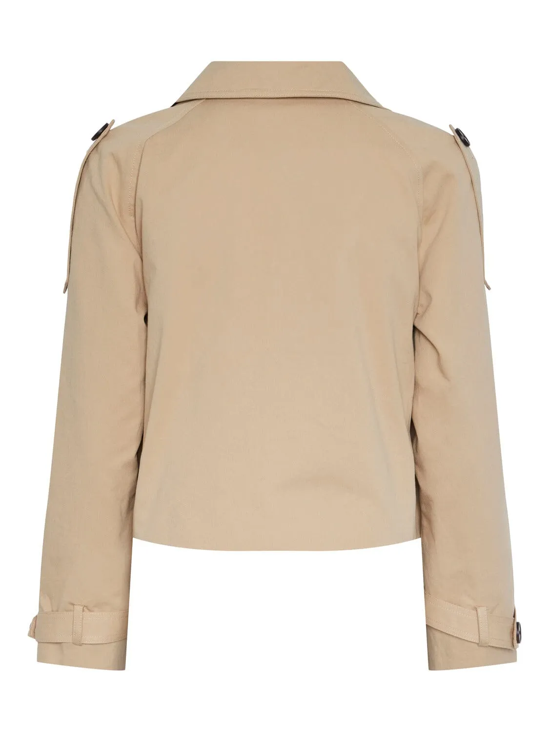 Y.A.S - Yasveneda Ls Short Trenchcoat - 4426673 Croissant
