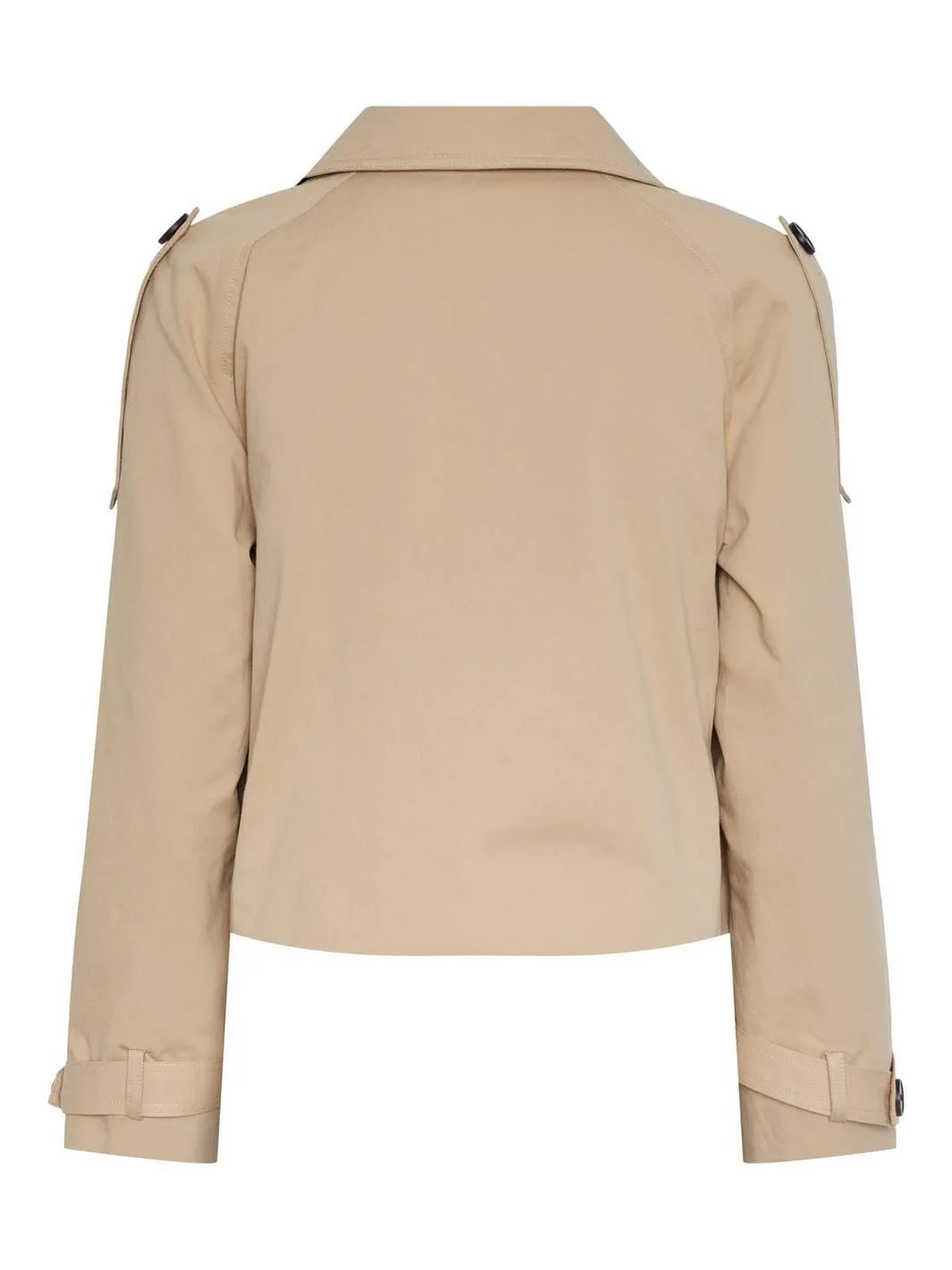 Y.A.S - Yasveneda Ls Short Trenchcoat - 4426673 Croissant